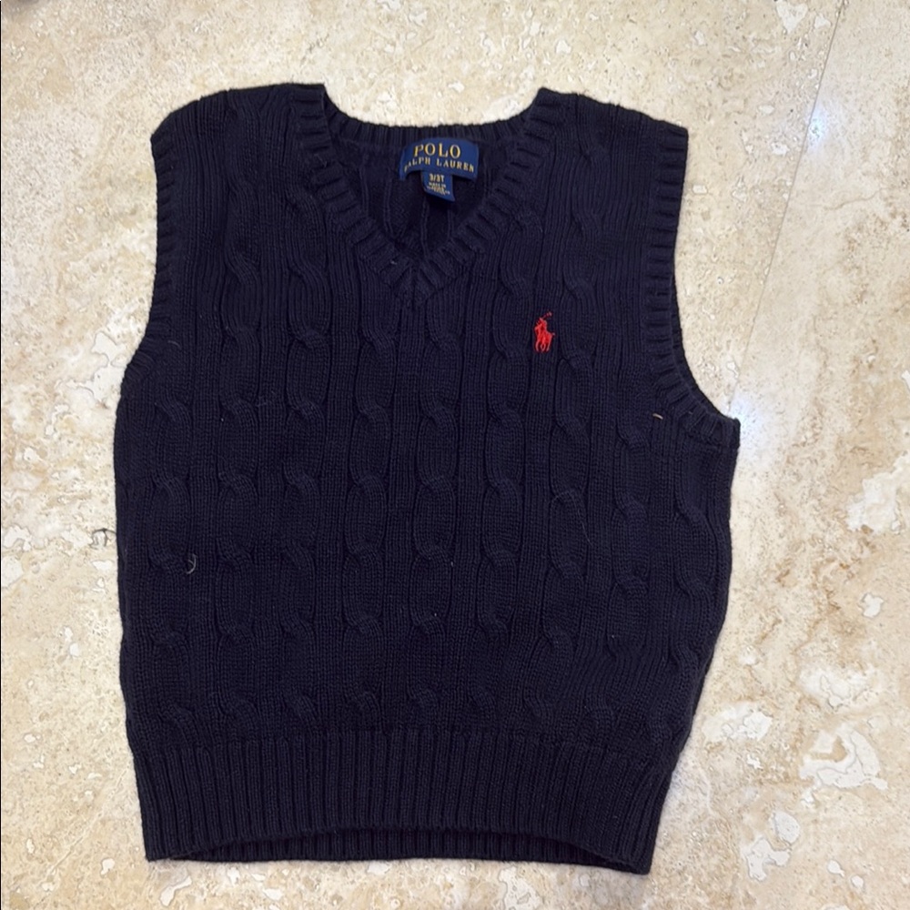 Polo by Ralph Lauren boy  Black Sweater Vest